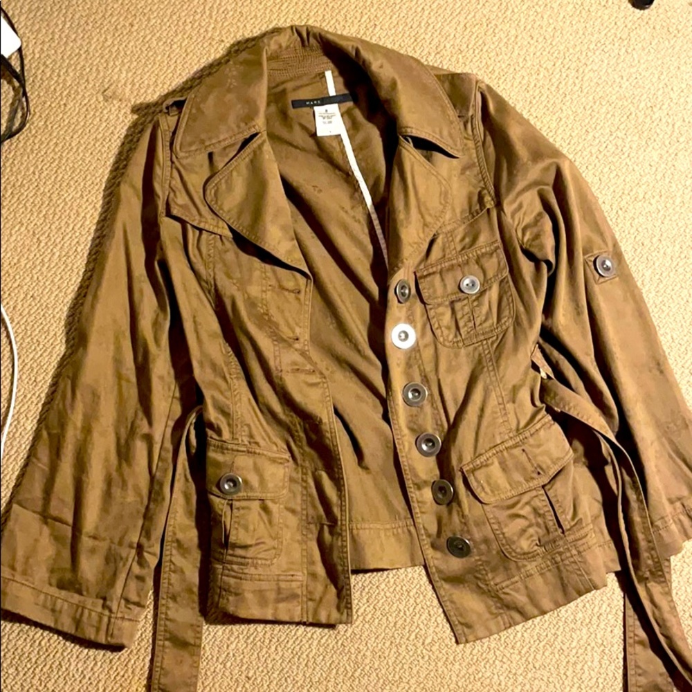 Brown Marc Jacobs trench jacket